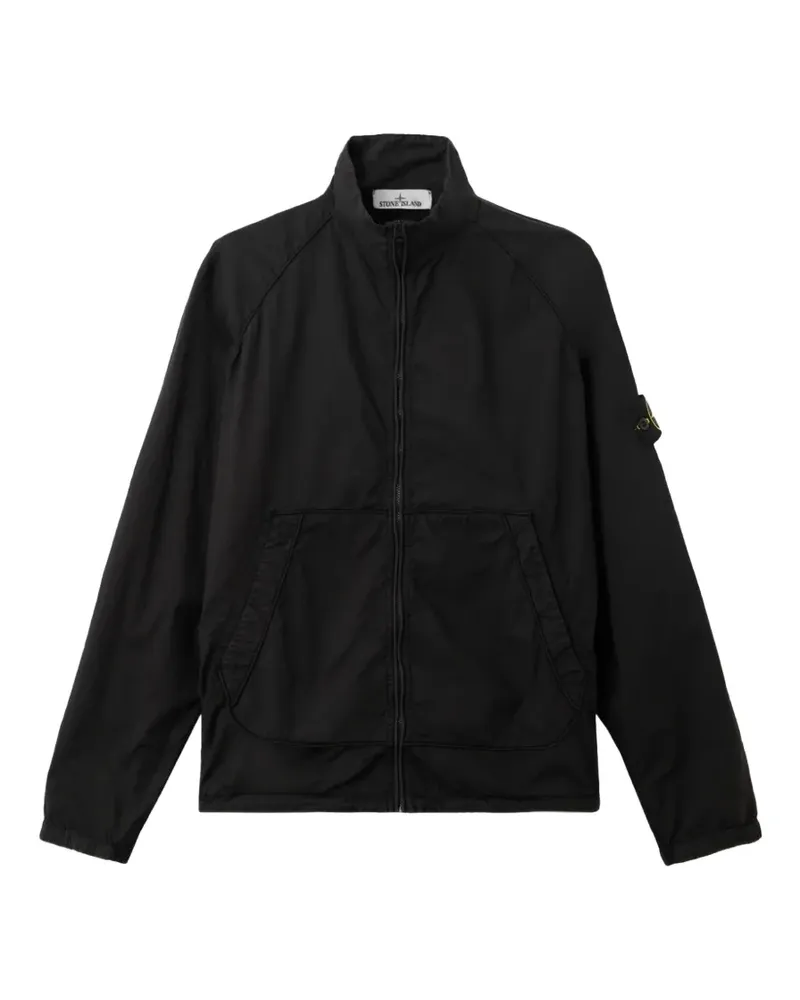 Stone Island compass-badge track jacket - Schwarz Schwarz