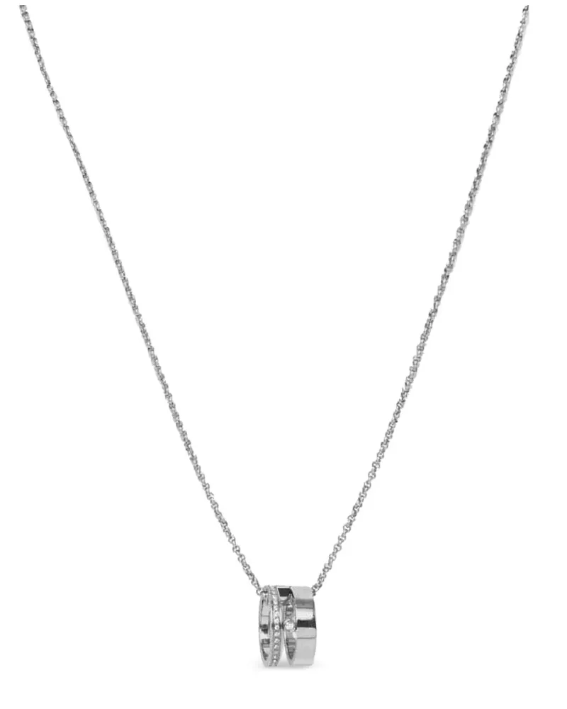 HUGO BOSS Halskette mit doppeltem Ring - Silber Silber