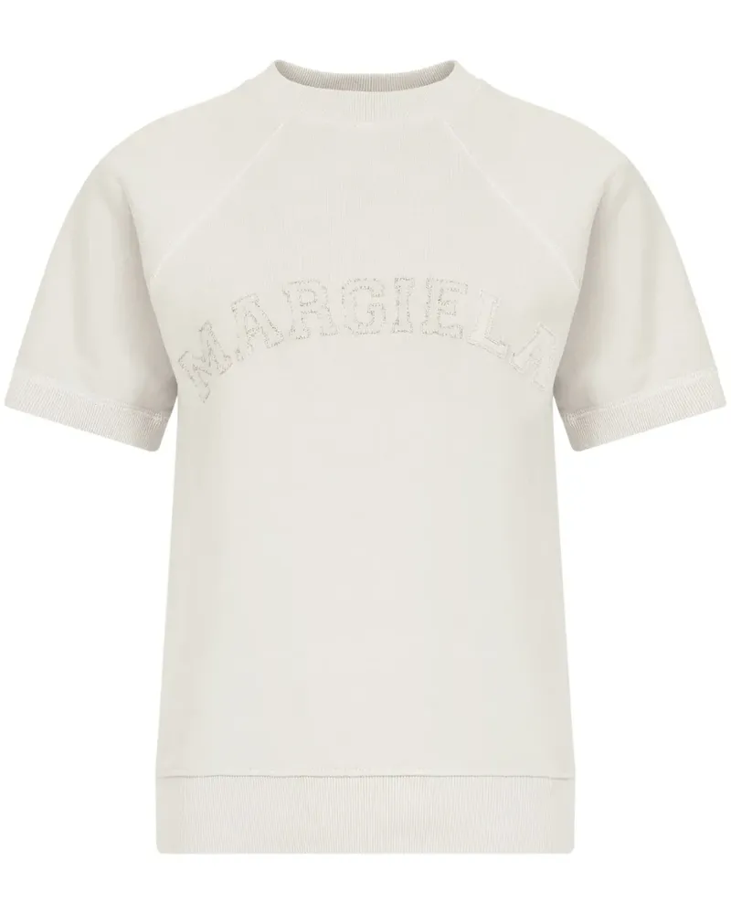 Maison Margiela Sweatshirt mit Logo-Print - Nude Nude