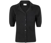 Kurzärmeliger Cardigan - Schwarz