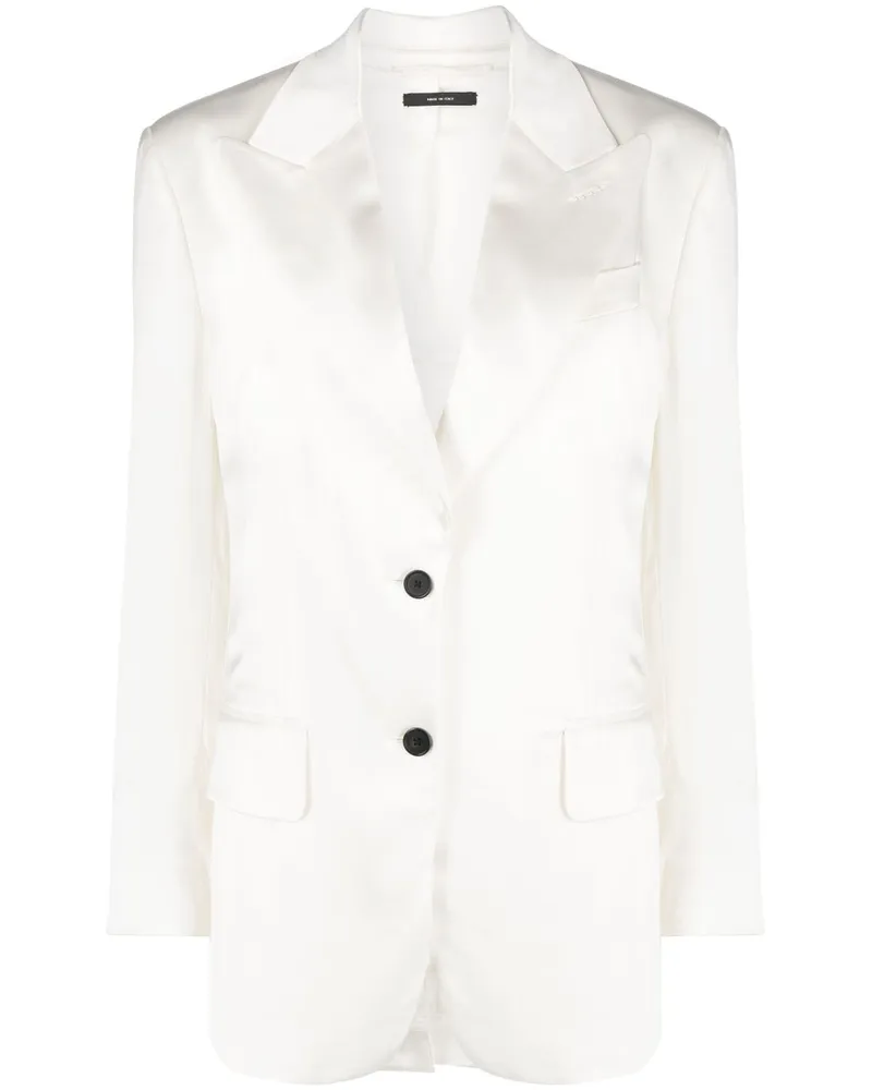 Tom Ford Blazer aus Satin - Weiß Weiß
