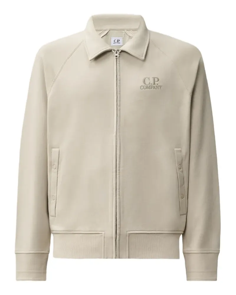 C.P. Company Cardigan mit Logo-Stickerei - Nude Nude