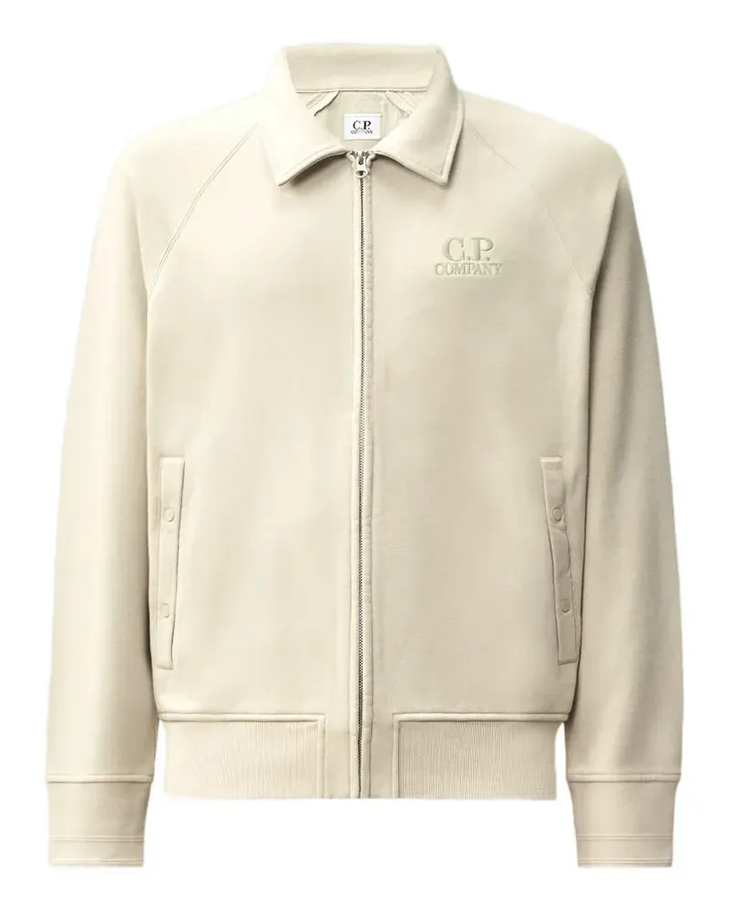 C.P. Company Cardigan mit Logo-Stickerei - Nude Nude