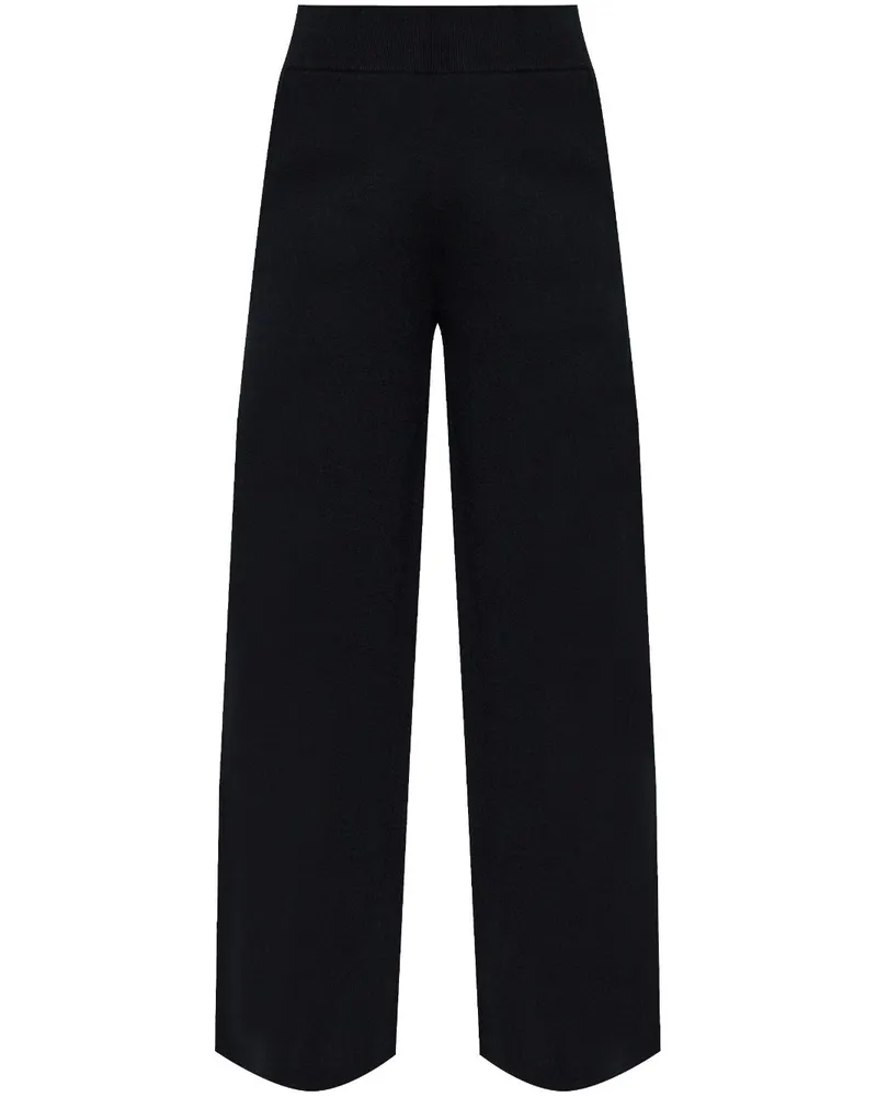 Max Mara Zigote Hose mit weitem Bein - Schwarz Schwarz