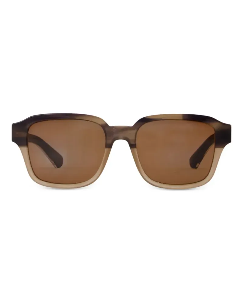 Burberry Sonnenbrille mit eckigem Gestell - Braun Braun
