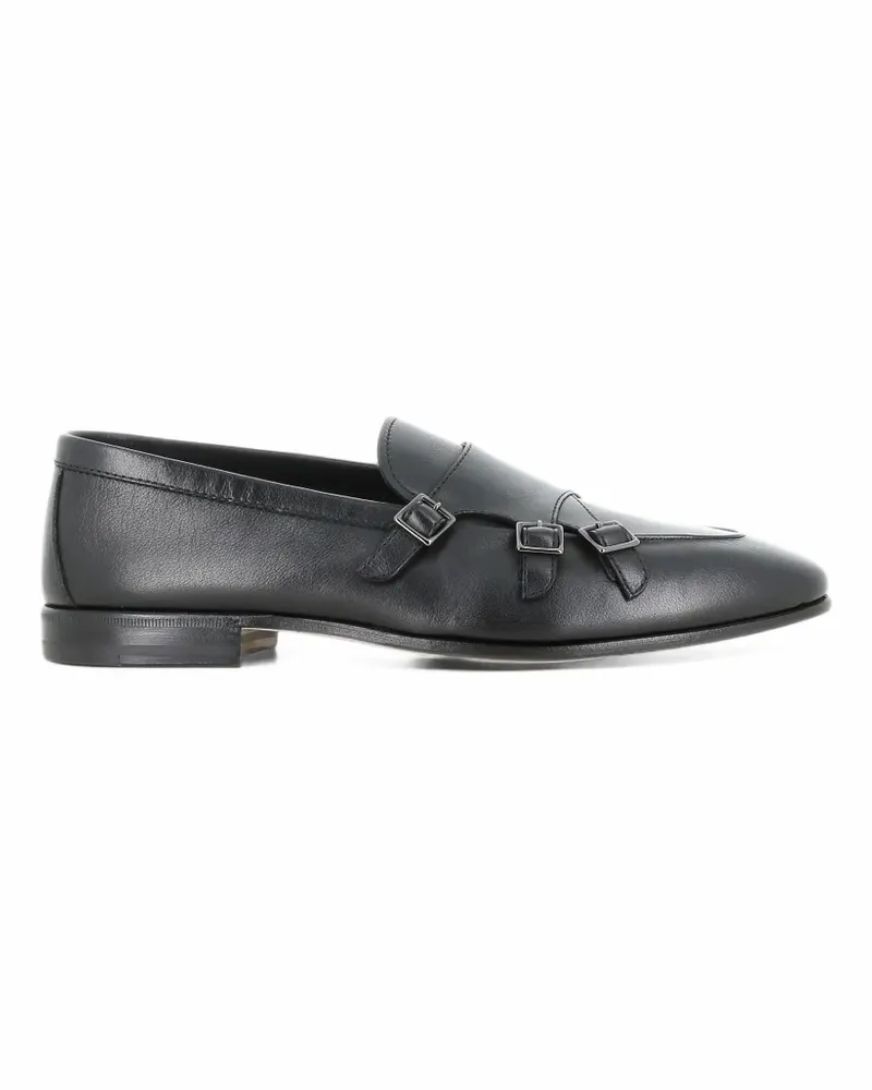Henderson Monk-Schuhe mit drei Riemen - Schwarz Schwarz