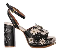 Flower Western Plateau-Sandalen 110mm - Schwarz