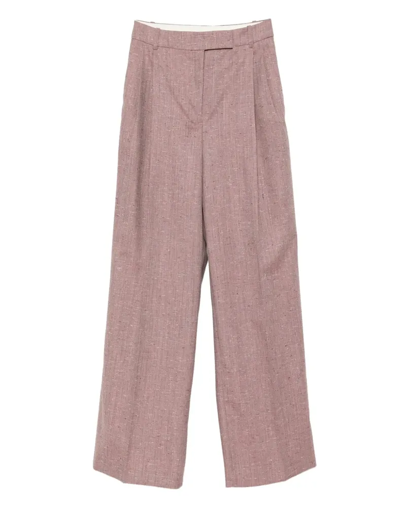 Róhe Halbhohe Tweed-Hose - Violett Violett