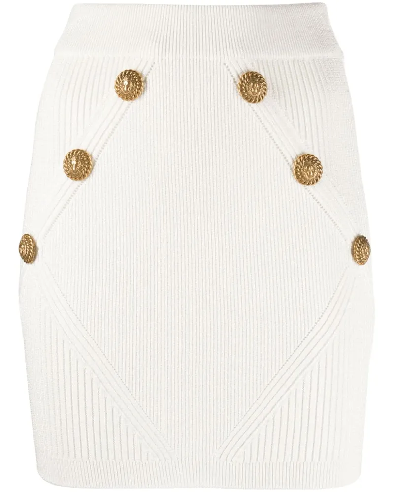 Balmain Rock mit Knöpfen - Weiß Weiß