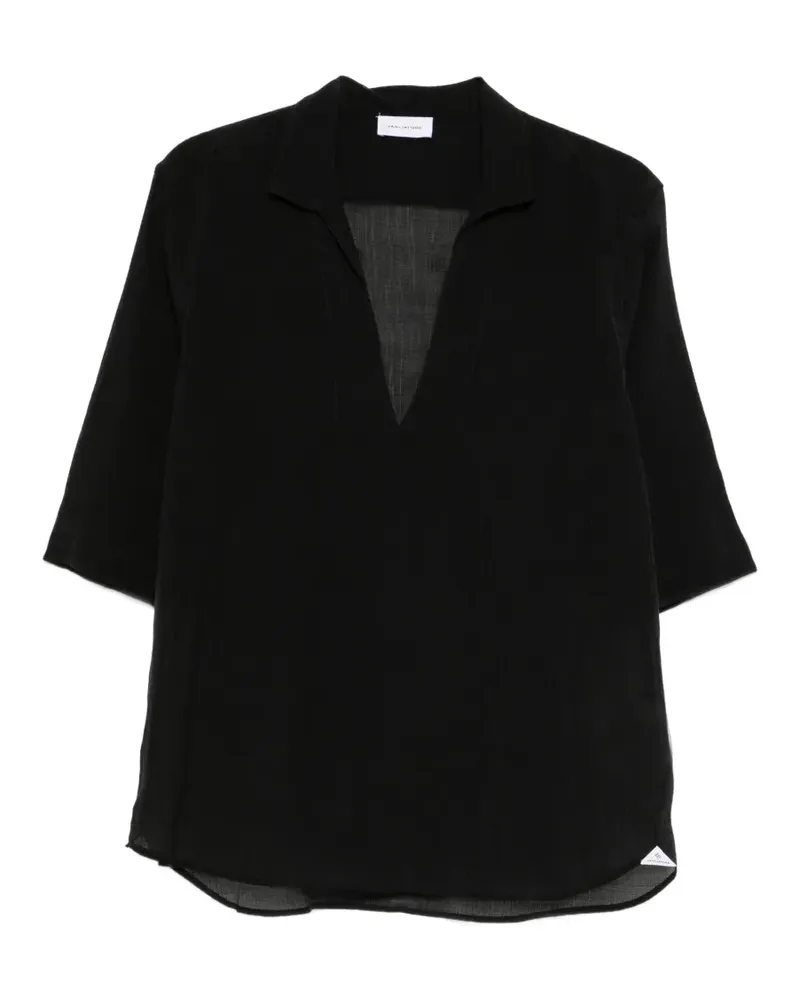 Tagliatore V-neck shirt - Schwarz Schwarz