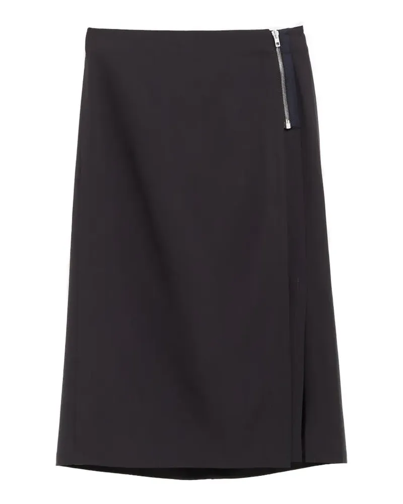 Christophe Lemaire zip-detail skirt - Schwarz Schwarz