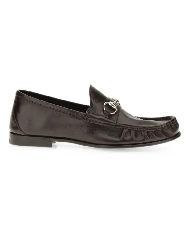 Gucci Horsebit leather loafers - Braun Braun
