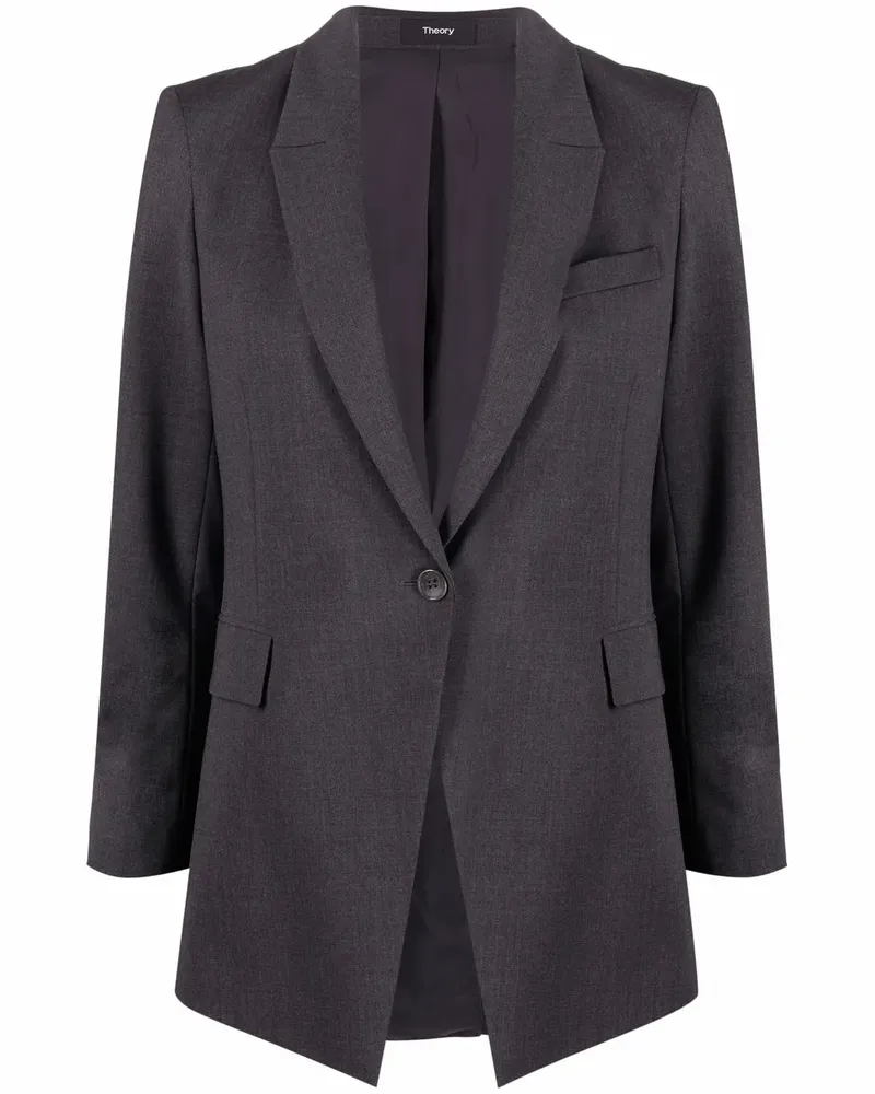 Theory Meliertes Etiennette Blazer - Grau Grau
