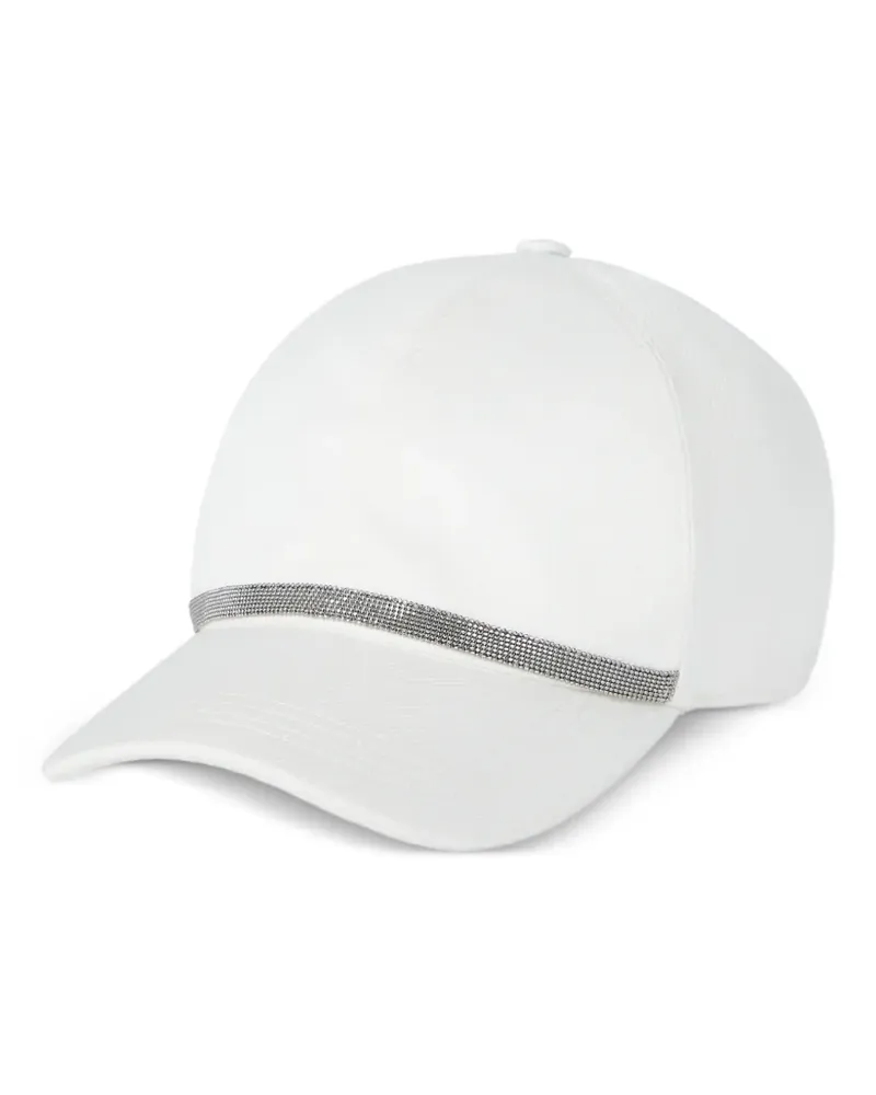 Brunello Cucinelli Baseballkappe mit verstellbarem Riemen - Weiß Weiß
