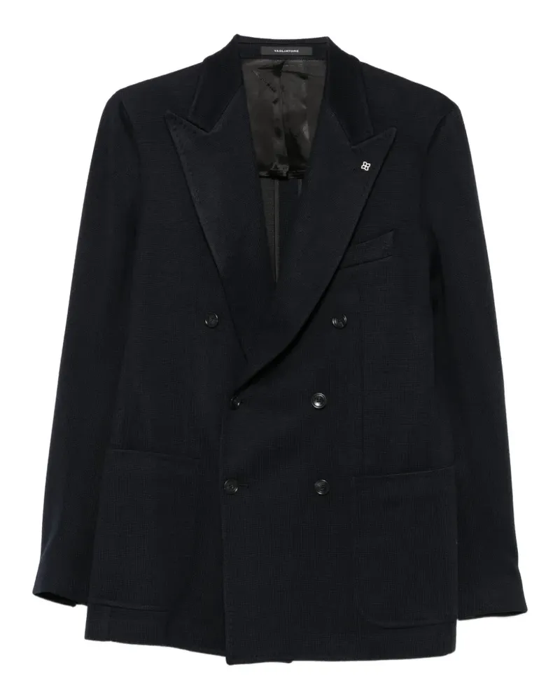 Tagliatore Doppelreihiges Sakko - Blau Blau