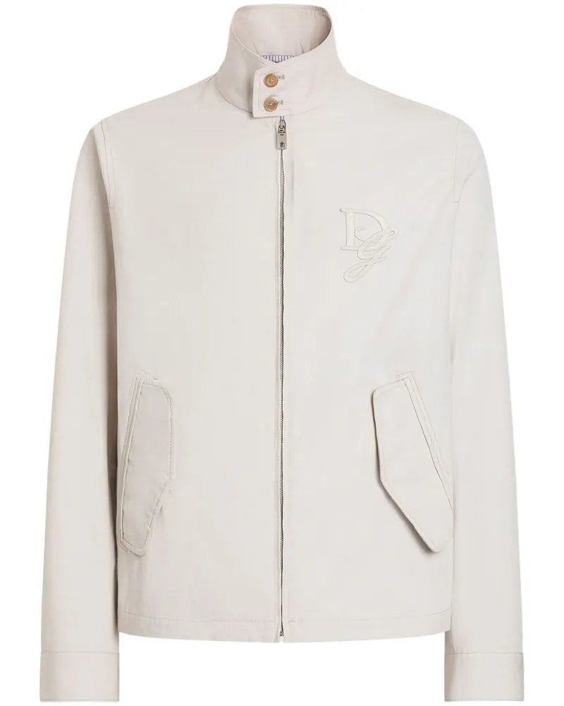 Dolce & Gabbana Jacke mit Logo-Applikation - Nude Nude