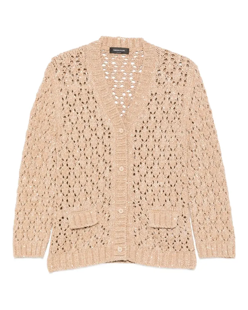 Fabiana Filippi Cardigan mit Pattentaschen - Nude Nude