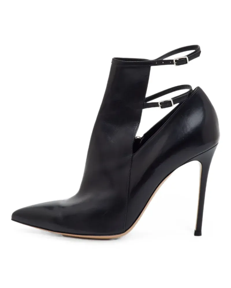 Gianvito Rossi Stiefeletten mit doppelter Schnalle - Schwarz Schwarz