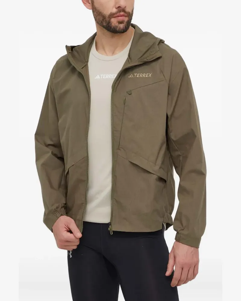adidas Kapuzenjacke mit Reißverschluss - Grün Grün