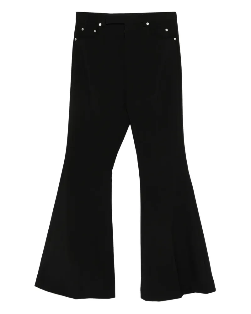 Rick Owens Verzierte Schlaghose - Schwarz Schwarz