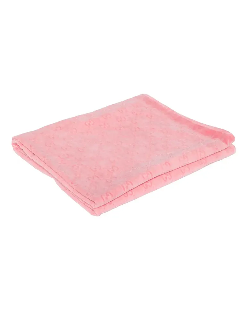 Gucci Strandtuch mit GG-Motiv - Rosa Rosa