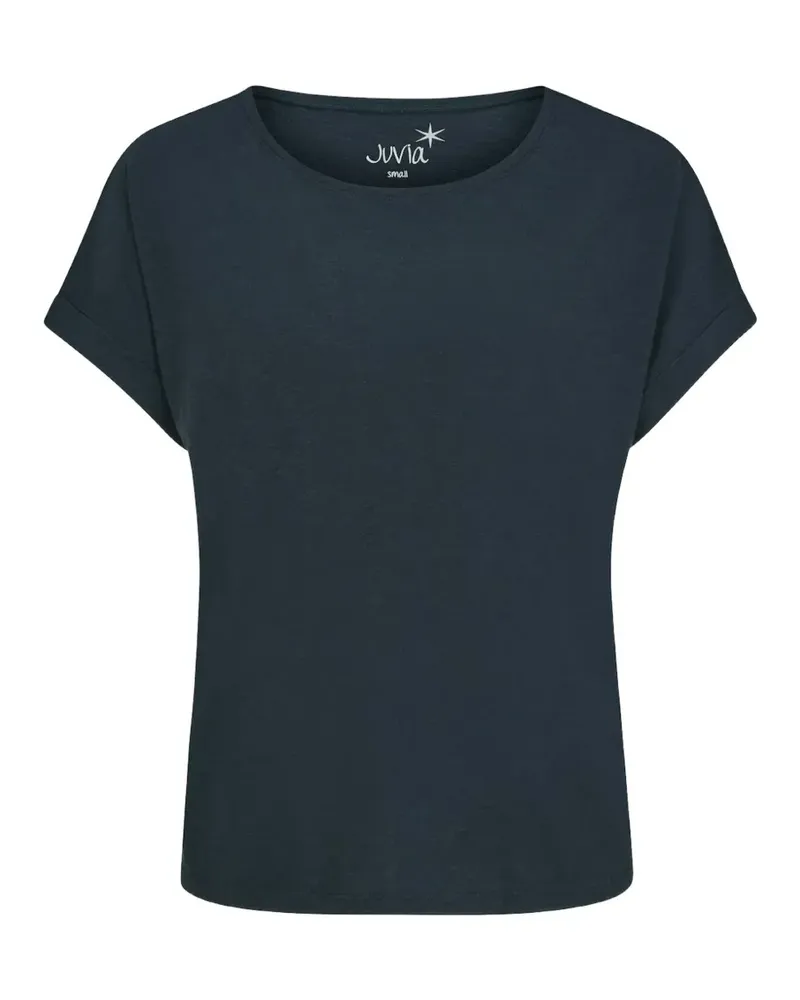 Juvia T-Shirt mit Slub-Struktur - Blau Blau