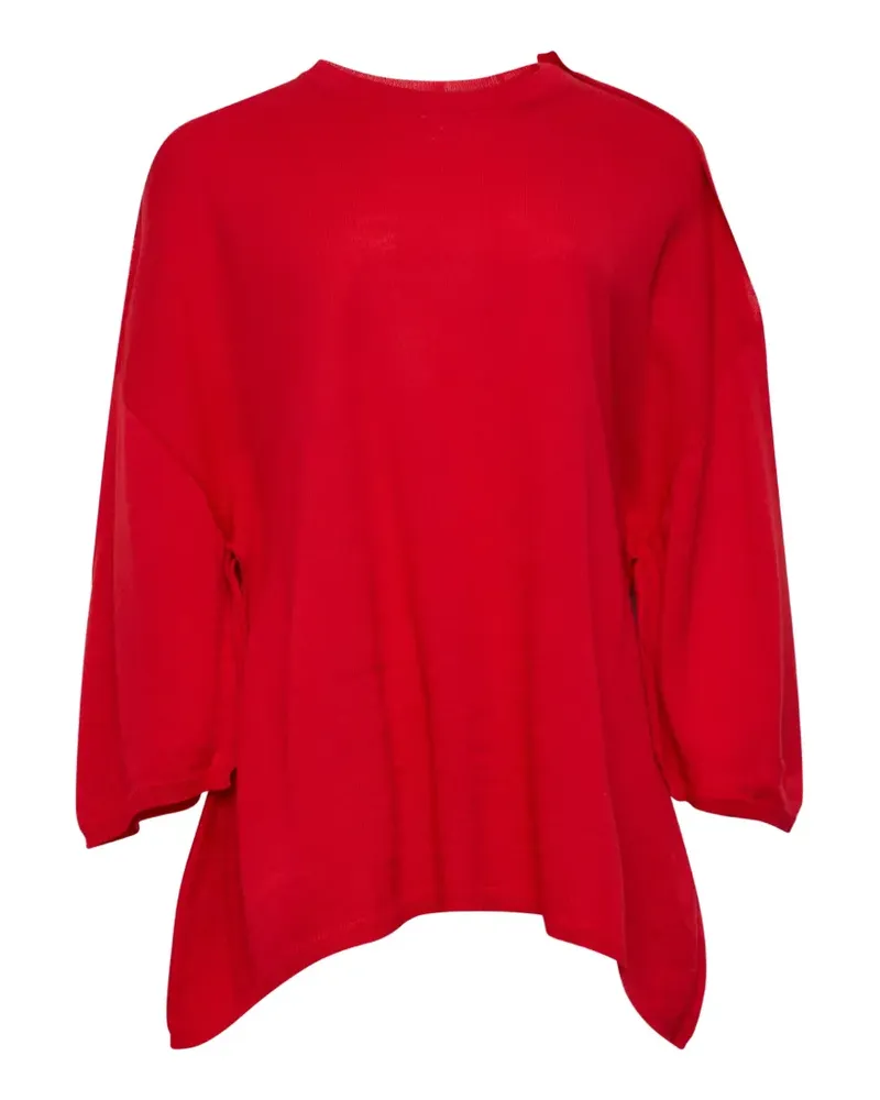 Comme des Garçons oversized curved-hem sweater - Rot Rot