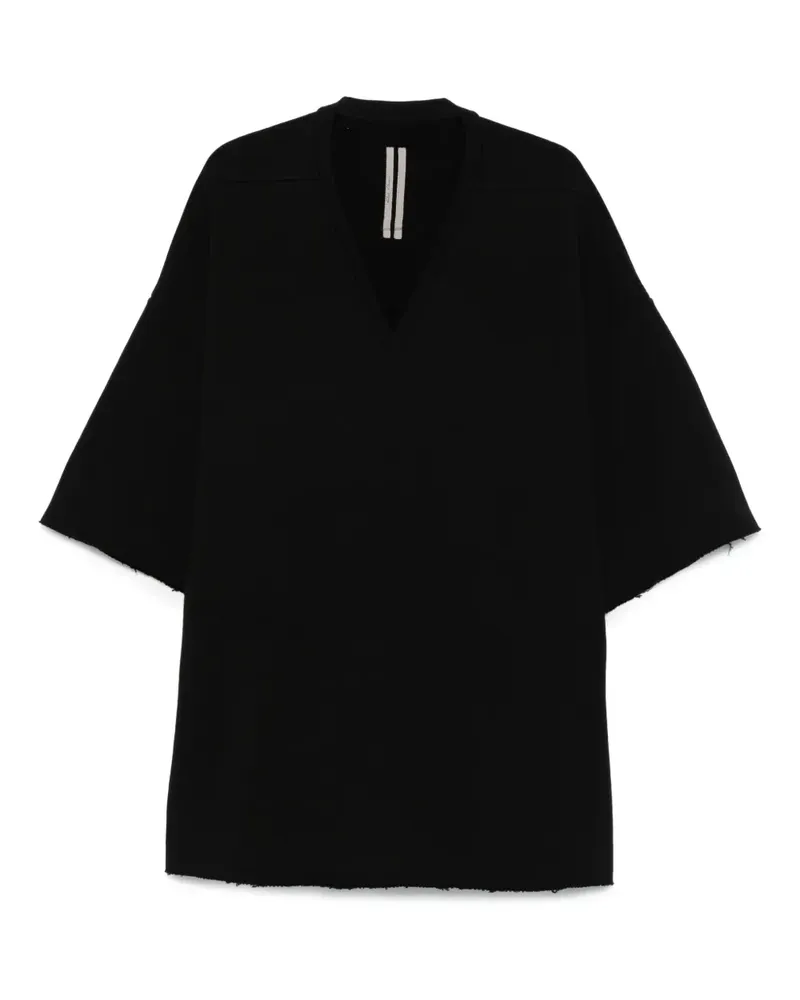 Rick Owens T-Shirt mit V-Ausschnitt - Schwarz Schwarz