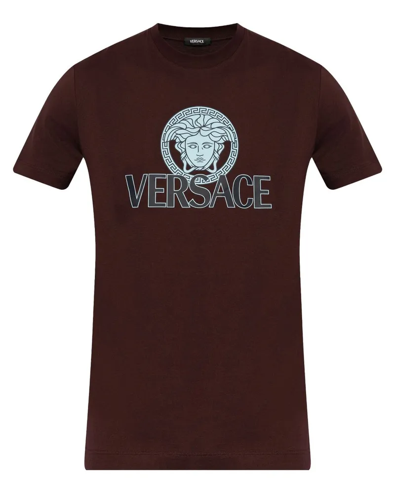 Versace T-Shirt mit Medusa-Print - Rot Rot