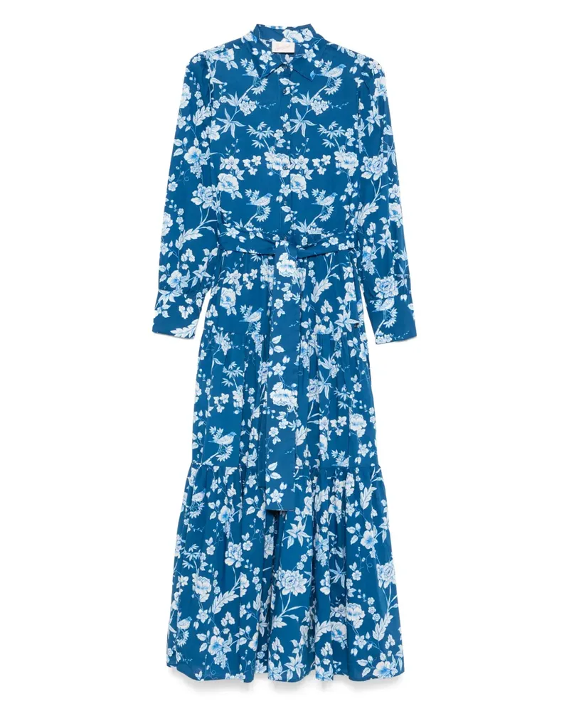 MC2 Saint Barth Klassisches Maxikleid - Blau Blau