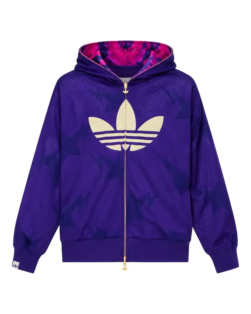adidas x Bape Kapuzenjacke mit Camouflagemuster - Violett Violett