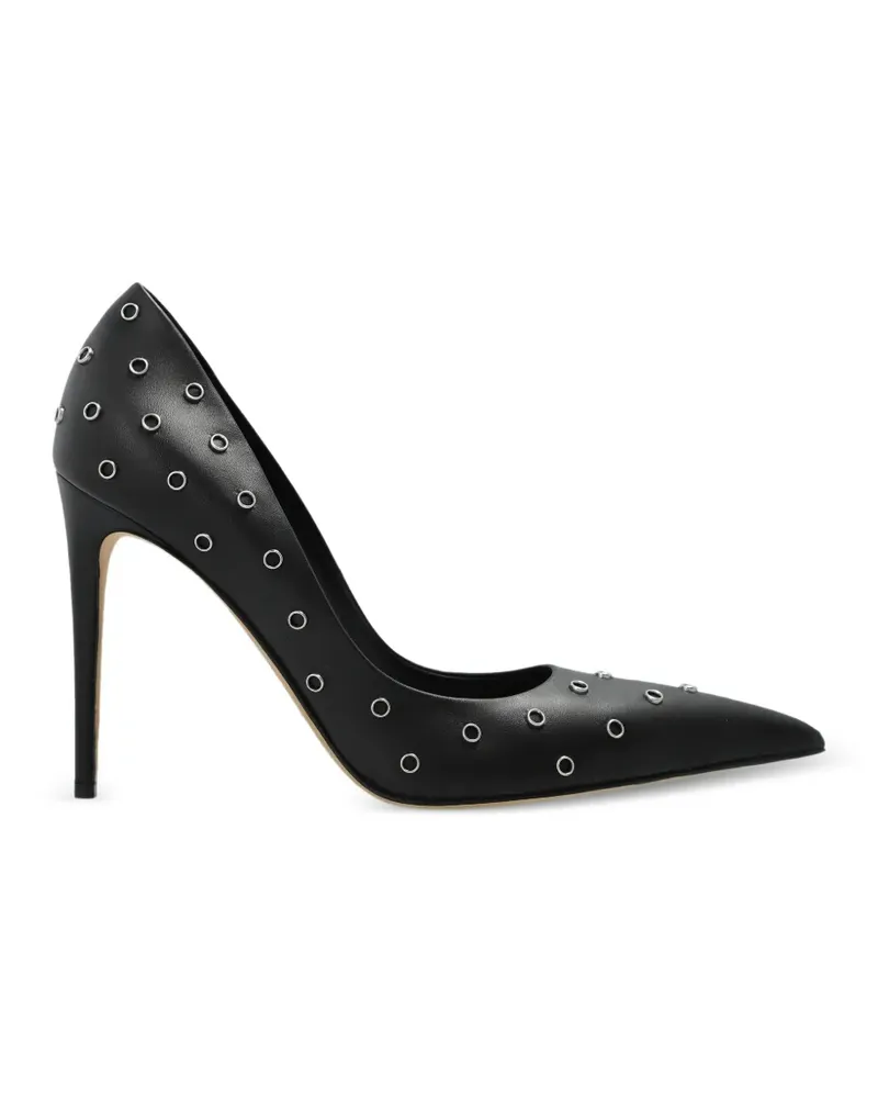 Alexander McQueen Skull eyelet pointed-toe pumps - Schwarz Schwarz