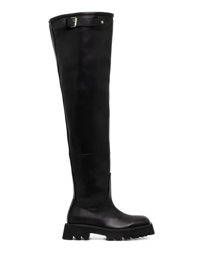 Fiorucci Stiefel mit Schnallenriemen - Schwarz Schwarz