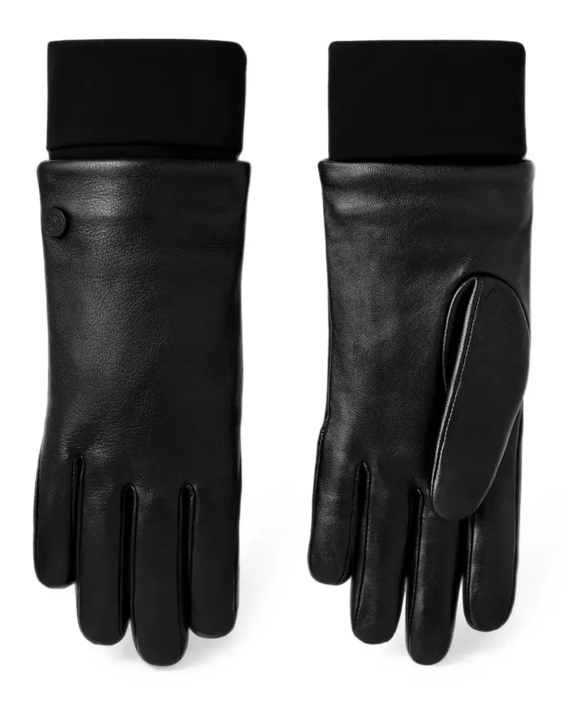 Canada Goose Handschuhe mit Logo-Patch - Schwarz Schwarz