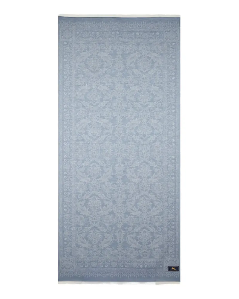 Etro Schal mit Paisley-Jacquardmuster - Blau Blau
