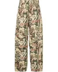 GCDS Hentai Cargohose mit Jacquardmuster Nude