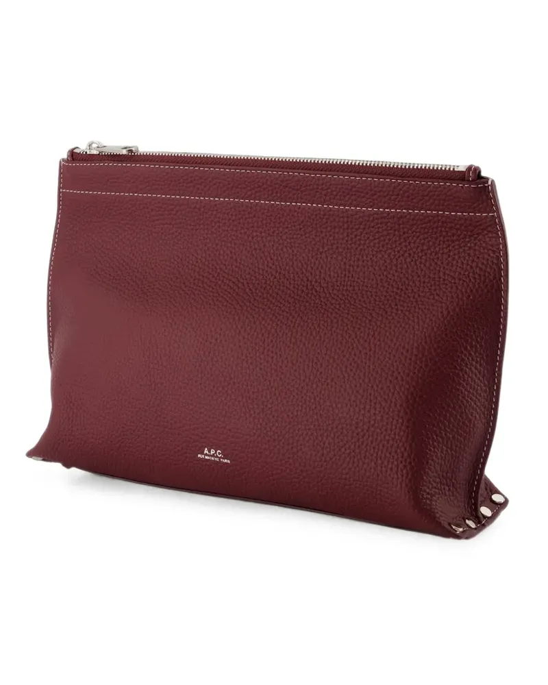 A.P.C. Neige Clou Clutch - Rot Rot