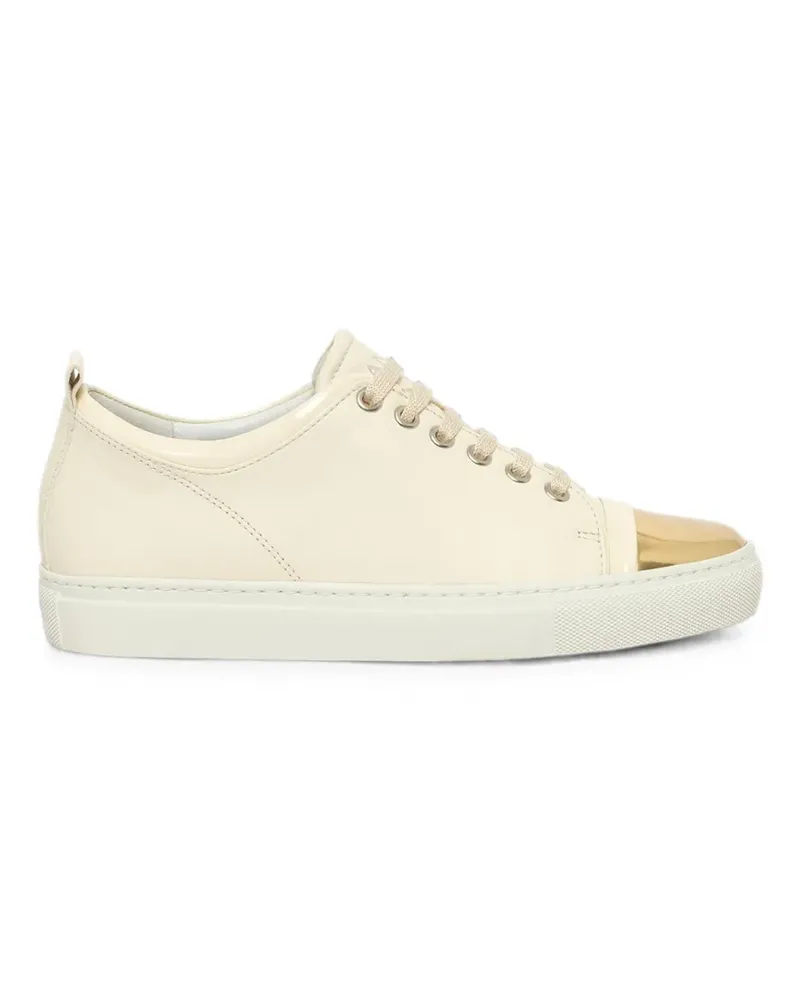Lanvin Sneakers aus Wildleder mit angeschnittener Kappe - Nude Nude