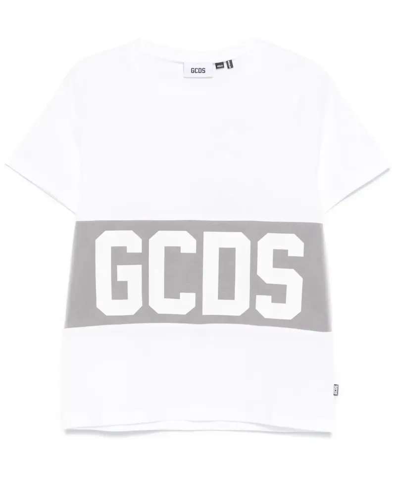 GCDS Band Logo T-Shirt - Weiß Weiß