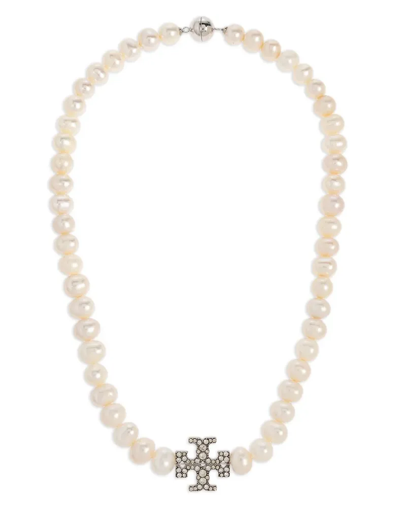 Tory Burch Halskette mit Kunstperlen - Nude Nude