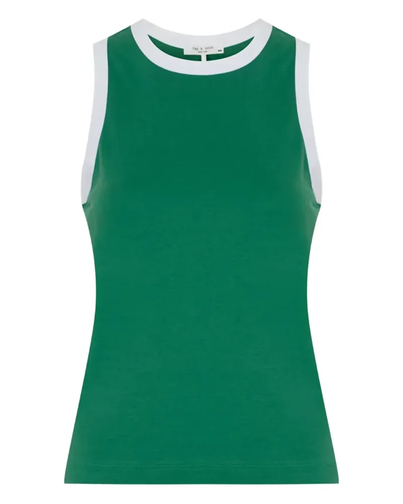 Rag & Bone Tanktop mit Kontrastborte - Grün Grün