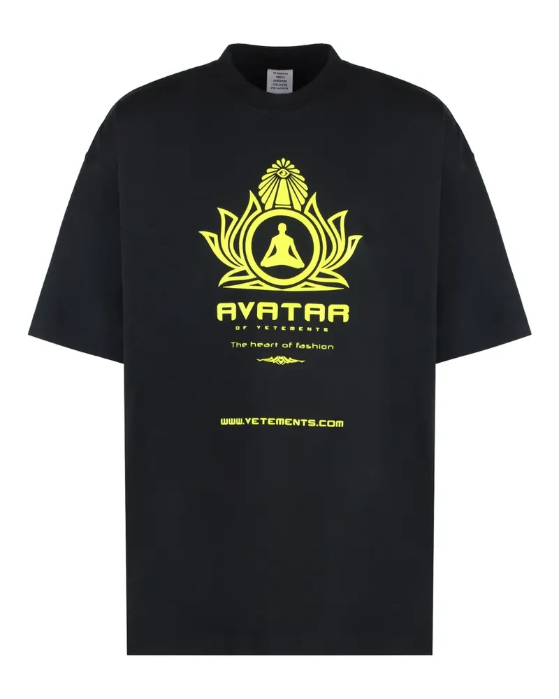 VETEMENTS Avatar T-Shirt - Schwarz Schwarz