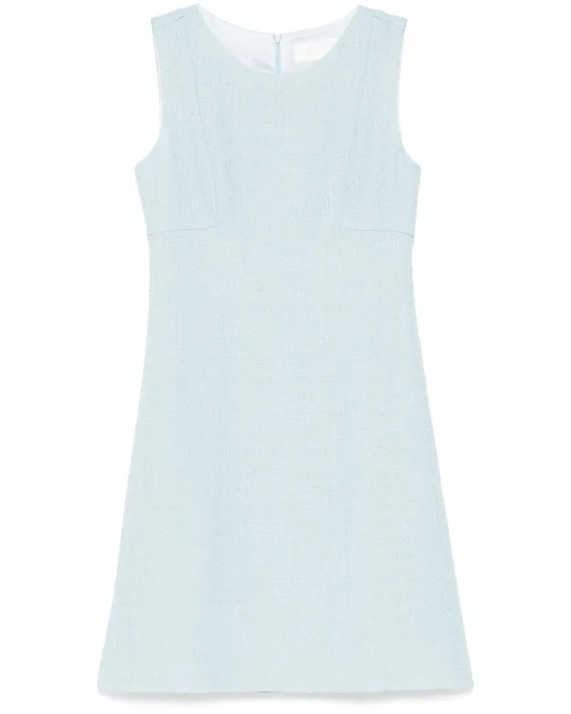 JANE Atelier Ärmelloses Sam Kleid - Blau Blau