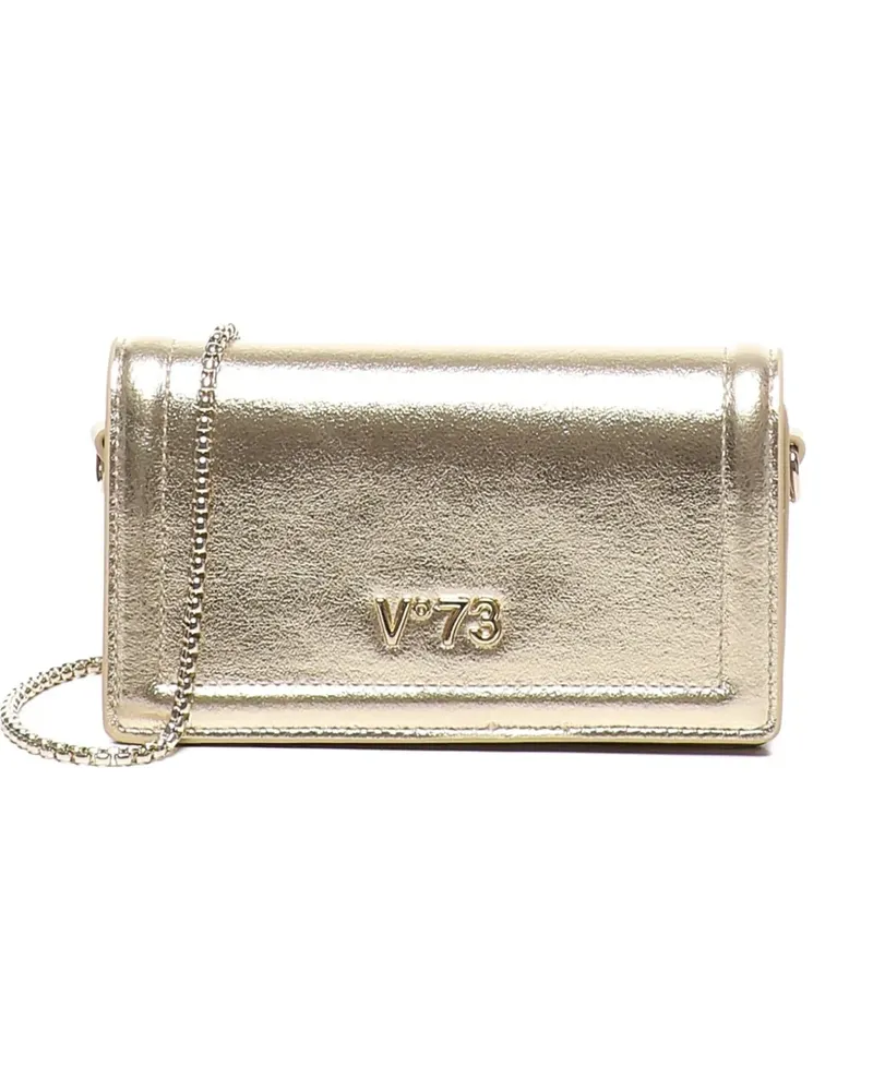 V°73 Schultertasche im Metallic-Look - Nude Nude