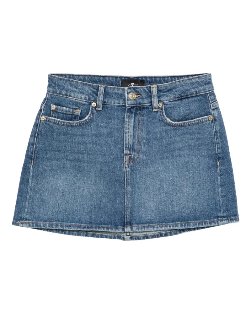 7 for all mankind Milly Jeans-Minirock mit Tasche - Blau Blau