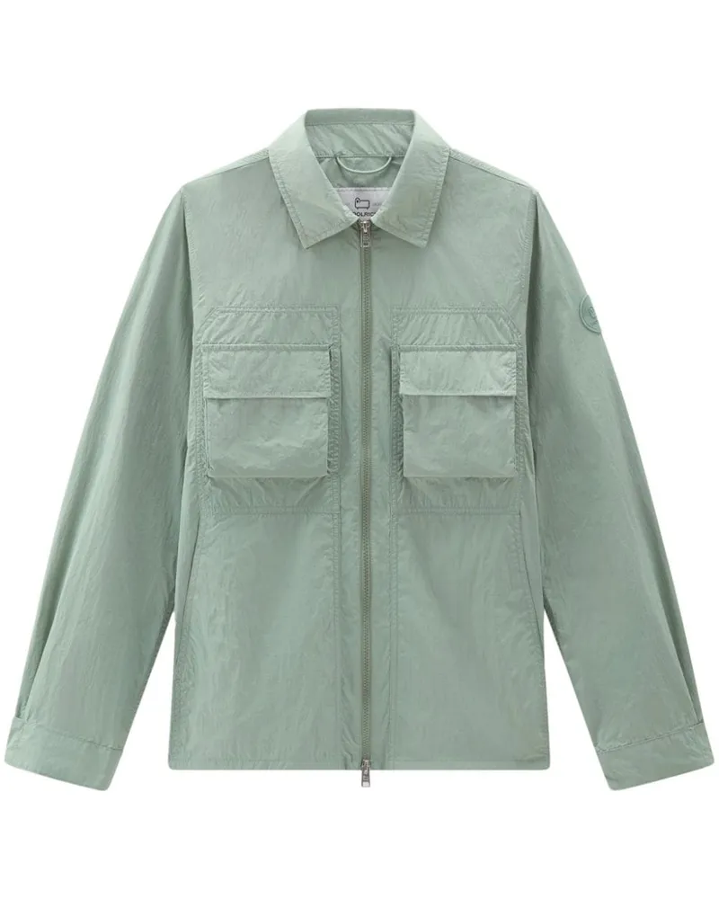 Woolrich Crinkle Hemdjacke - Grün Grün