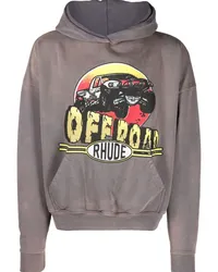 RHUDE Off Road Hoodie Grau