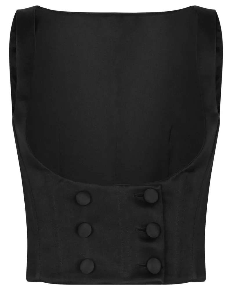 Dolce & Gabbana Geknöpfte Weste - Schwarz Schwarz