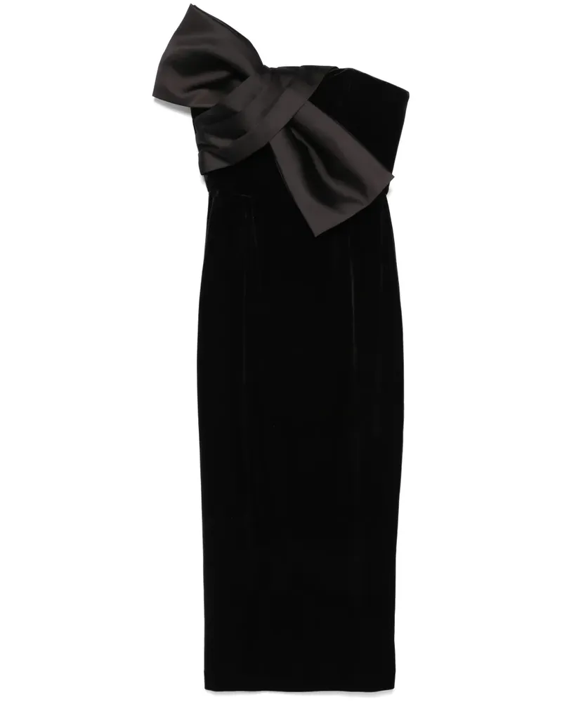 NISSA Samtkleid mit Schleife - Schwarz Schwarz