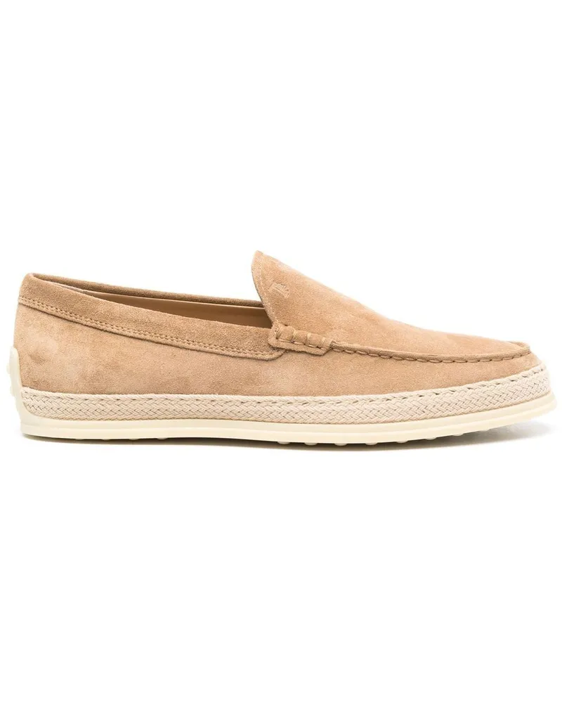 TOD'S Loafer aus Wildleder - Nude Nude